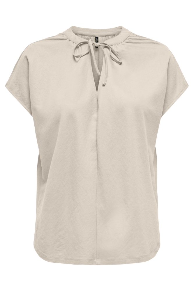 ONLJANY S/S STRING TOP JRS 15351682 PUMICE STONE